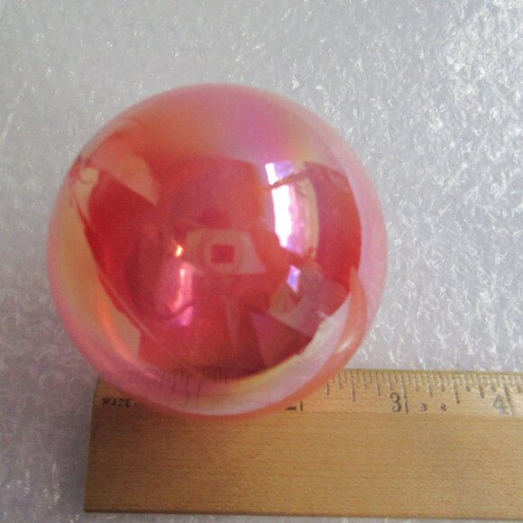 9 BARCANA Pink Iridescent Plastic Ornament Globe Light Covers CANADA Vintage 3" - Picture 8 of 12
